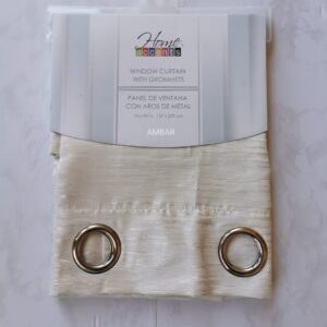 CORTINA AMBAR BEIGE 54X90 PULG.