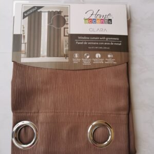 CORTINA BLACKOUT CLARA CHOCOLATE 54X90 PULG.