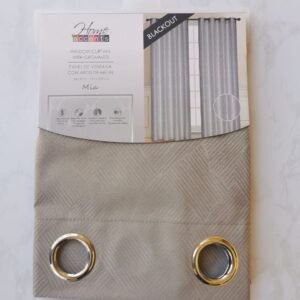 CORTINA BLACKOUT MIA GRIS 54X90 PULG.