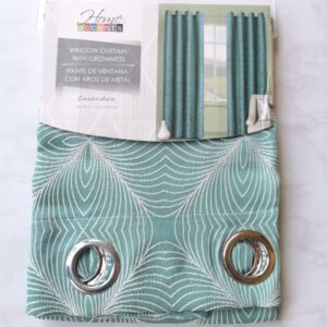 CORTINA CASANDRA AQUA 55X90 PULG.