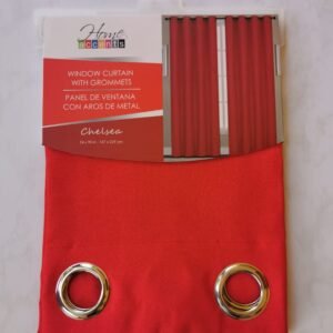 CORTINA CHELSEA ROJA 54X90 PULG.