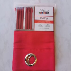 CORTINA KATHY ROJO 55X90 PULG.