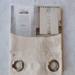 CORTINA SOFIA TAUPE 54X90 PULG.