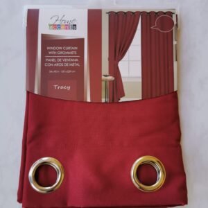 CORTINA TRACY BURGUNDY 54X90 PULG.