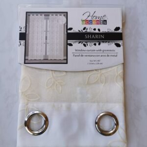CORTINA VISILLO SHARIN BEIGE 54X90 PULG.