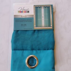 CORTINA VISILLO SANDY TURQUESA 54X90 PULG.