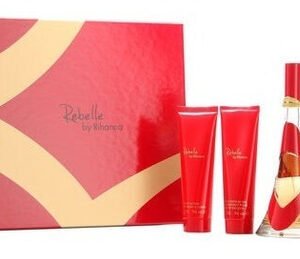 RIHANNA REBELLE SET 4P 3.4OZ/100 ML (W) EDP