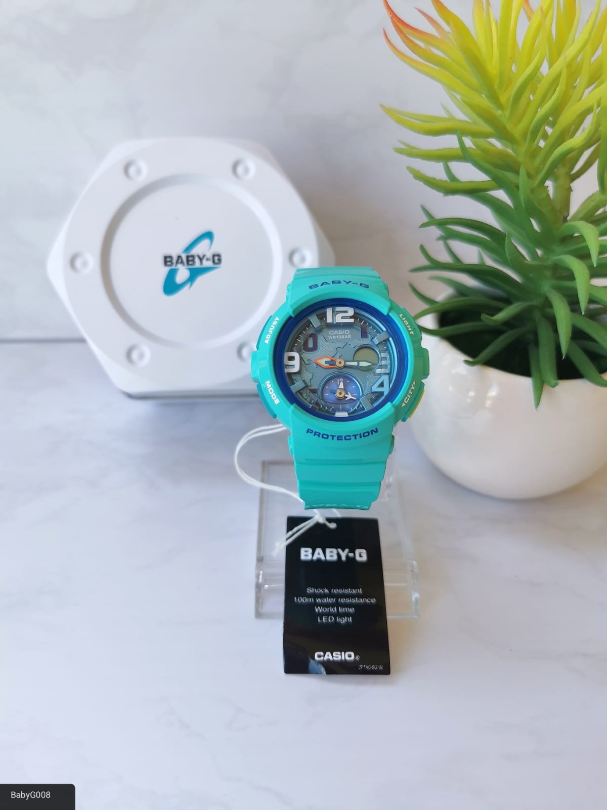 RELOJ BABY G MODELO BGA-190-3B, ANALOGO/DIGITAL PARA DAMA