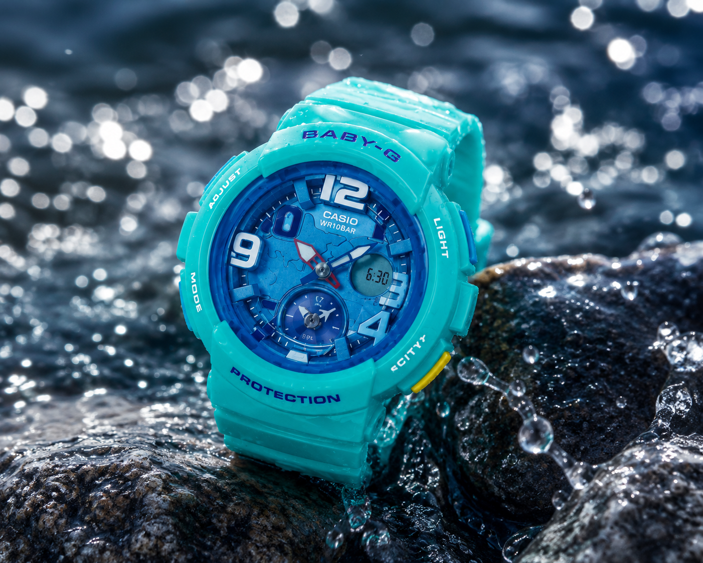 RELOJ BABY G MODELO BGA-190-3B, ANALOGO/DIGITAL PARA DAMA - Imagen 2