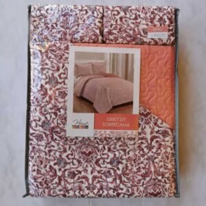 EDREDON QUILT KING ESTAMPADO ROJO L1725 118379
