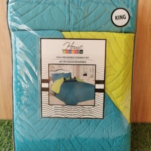 EDREDON QUILT KING REVERSIBLE TURQ/VERDE L1725 418547