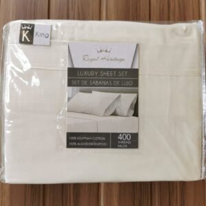 SABANA KING 400 HILOS IVORY