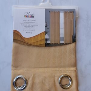 CORTINA CONT1 JACQUARD ANALY GOLD 54X90 PULG.