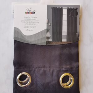 CORTINA CONT1 JACQUARD ANALY GRIS 54X90 PULG.