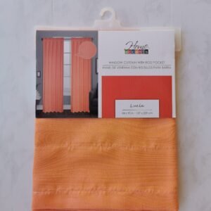 CORTINA CONT1 JACQUARD S/A LUCIA CORAL 54X90 PULG.