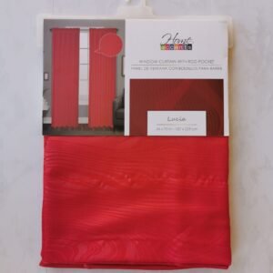 CORTINA CONT1 JACQUARD S/A LUCIA ROJO 54X90 PULG.