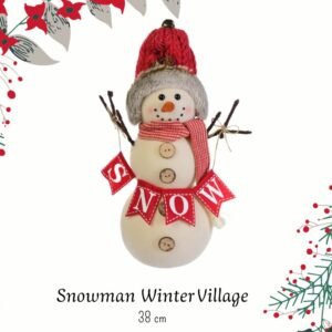 HOMBRE DE NIEVE SNOW WINTER VILLAGE