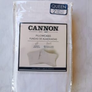 FUNDAS CANNON P/ ALMOHADA QUEEN BLANCO