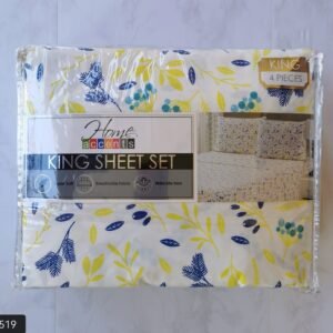 SABANA KING ESTAMPADO HOJAS VERDE
