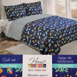 SET EDREDON QUILT FULL NIÑO MISSION SPACE