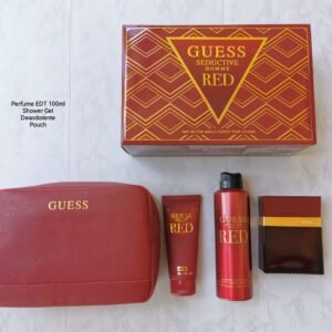 GUESS SEDUCTIVE RED SET 4P 3.4 OZ / 100 ML (M) EDT