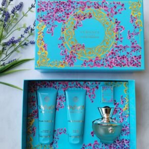 VERSACE DYLAN TURQUOISE SET 4P 3.4OZ/100 ML (W) EDT