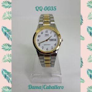 RELOJ QQ MODELO BB16-404Y, ANALOGO PARA DAMA