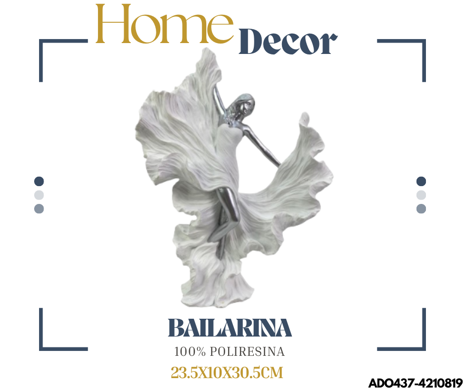 ADORNO BAILARINA DECOR 23.5X10X30.5CM