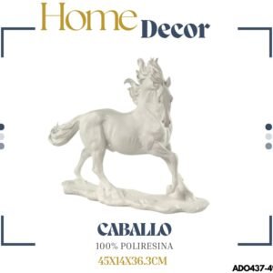 ADORNO CABALLO BLANCO 45X14X36.3CM