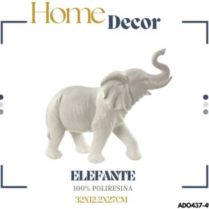 ADORNO 1 ELEFANTE BLANCO 32X12.2X27CM