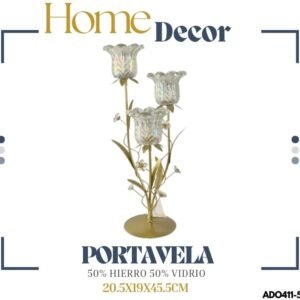 ADORNO PORTAVELA VERTICAL 20.5X19X45.5CM