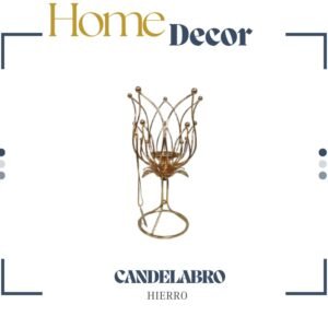 ADORNO CANDELABRO DORADO