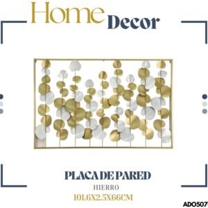 ADORNO PLACA PARED DORADO 101.6X2.5X66CM