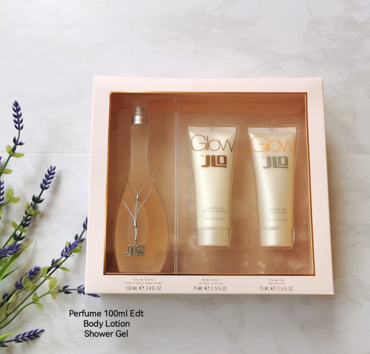JENNIFER LOPEZ GLOW SET 3P 3.4 OZ / 100 ML (W) EDT