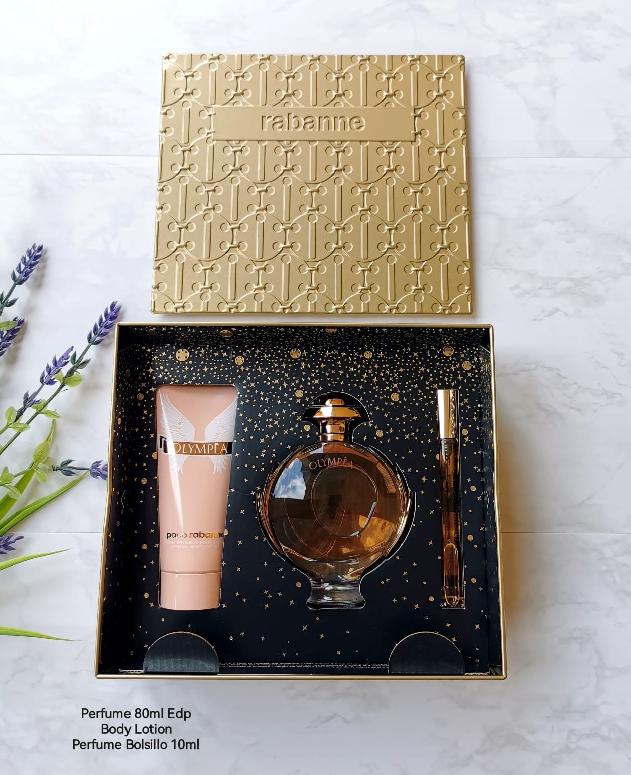 PACO RABANNE OLYMPEA SET 3P 2.7 OZ / 80 ML (W)