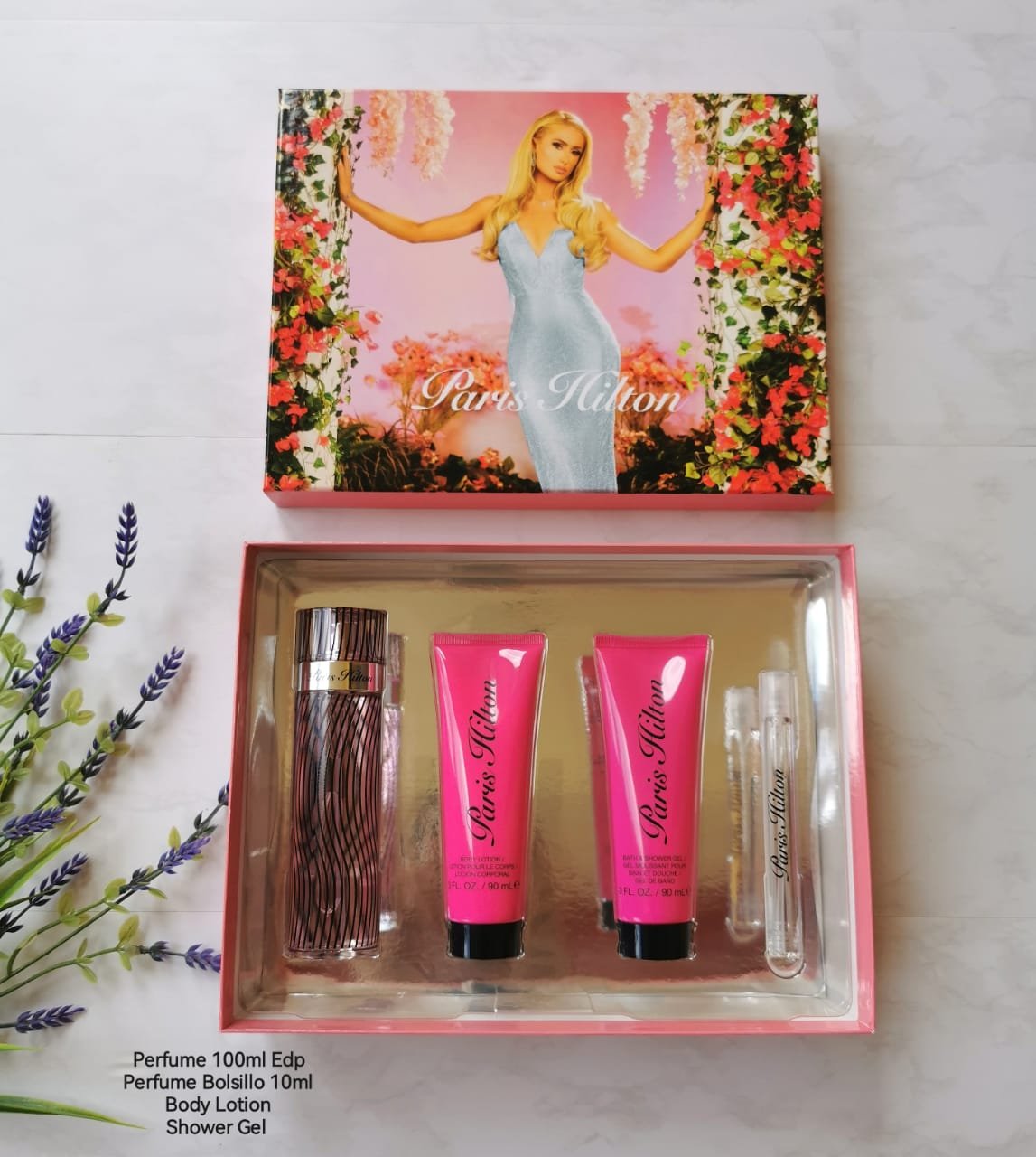 PARIS HILTON SET 4P 3.4 OZ / 100 ML (W) EDP