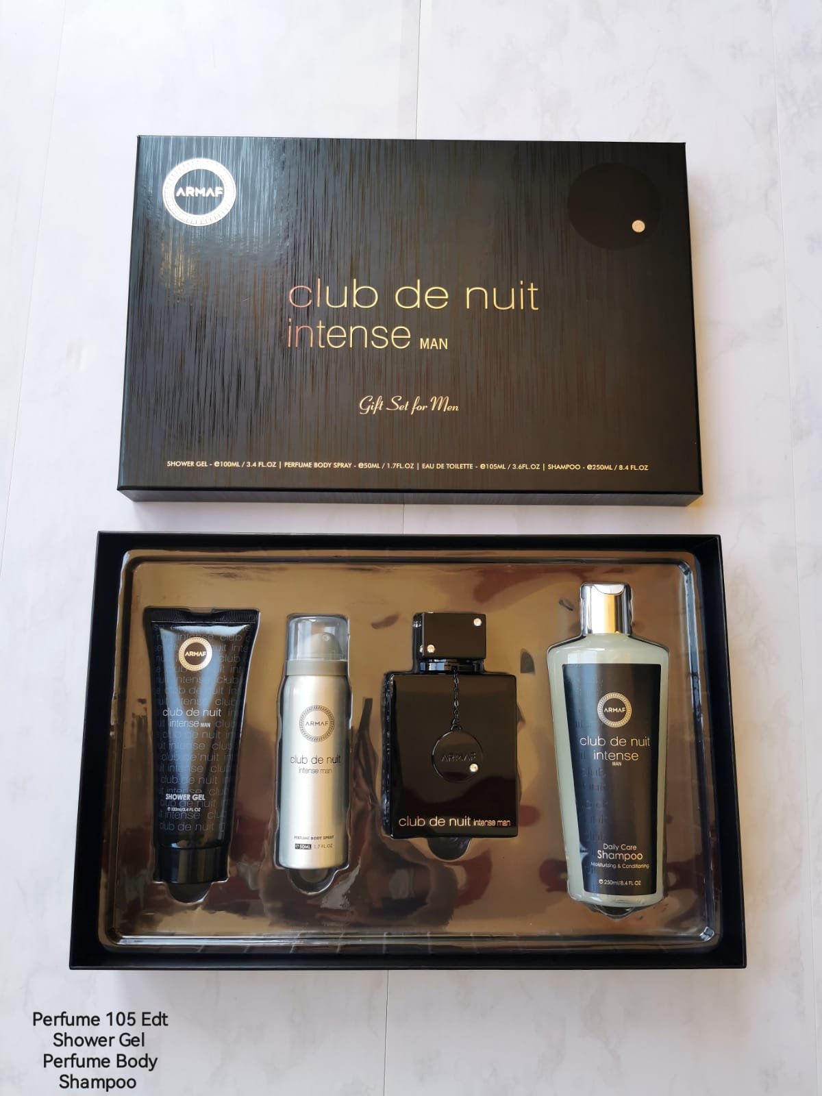 ARMAF CLUB DE NUIT INTENSE SET 4P 3.6 OZ/ 105ML (M)  EDT
