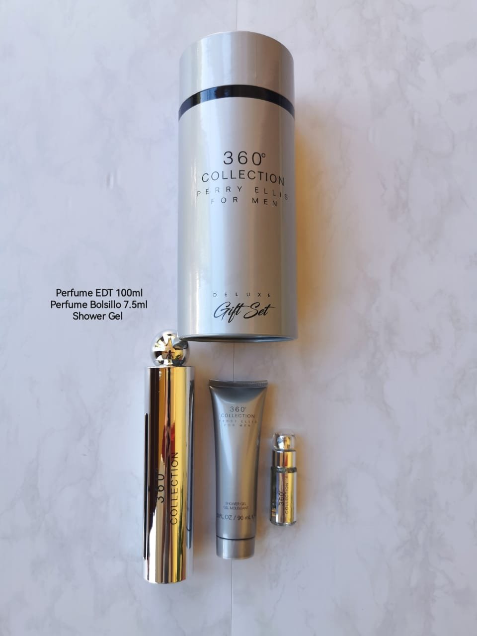 PERRY ELLIS 360 COLLECTION SET 3P 3.4 oz M EDT