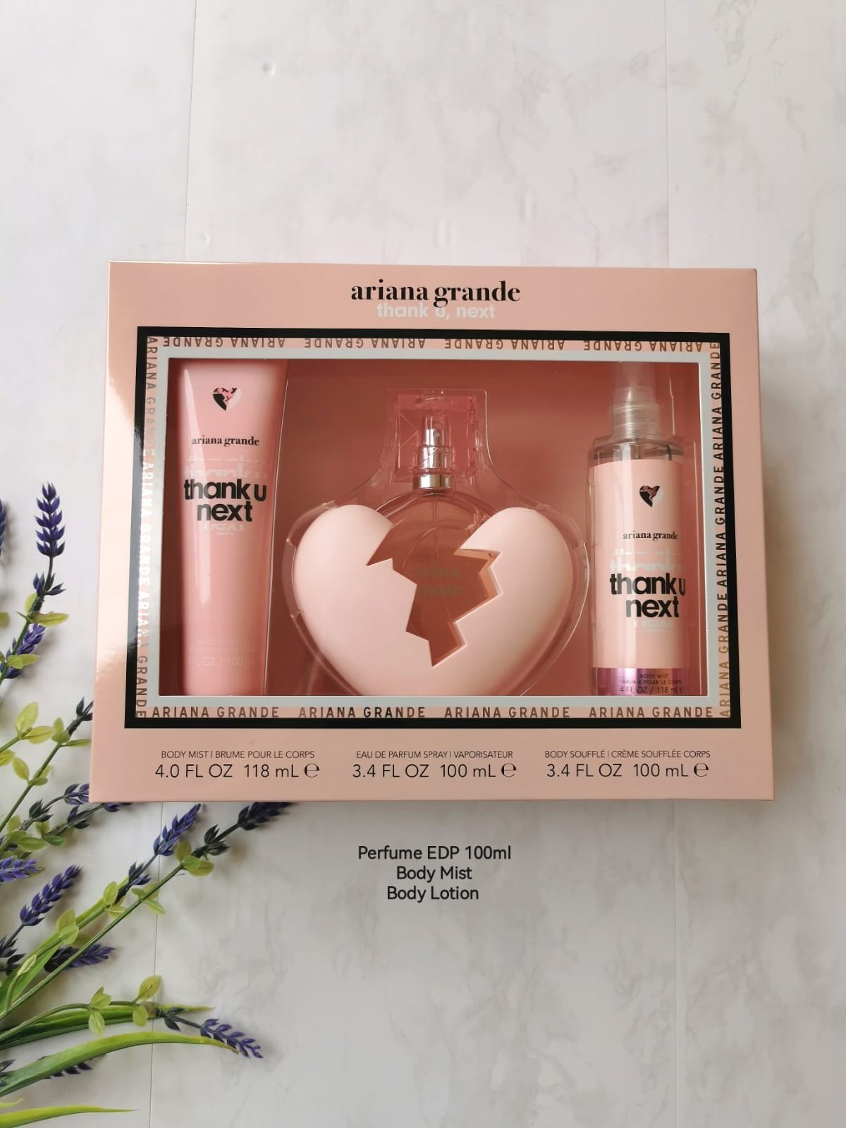 ARIANA GRANDE TNAK U NEXT STEP SET 3P 3.4 oz W EDP