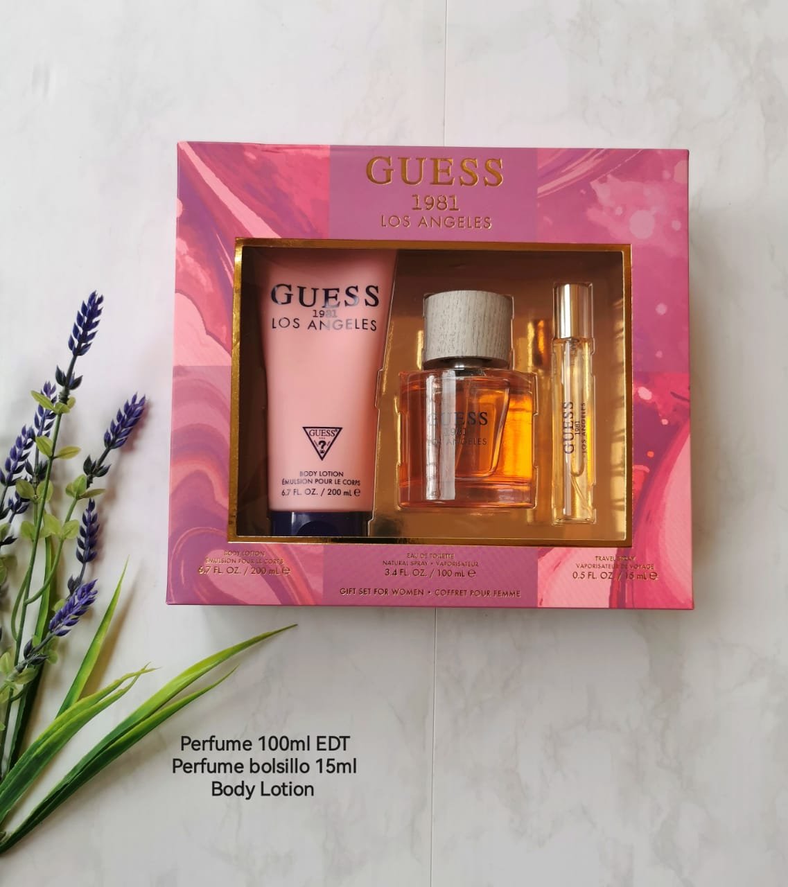 GUESS 1981 LOS ANGELES SET 3P 3.4 OZ / 100 ML (W) EDT