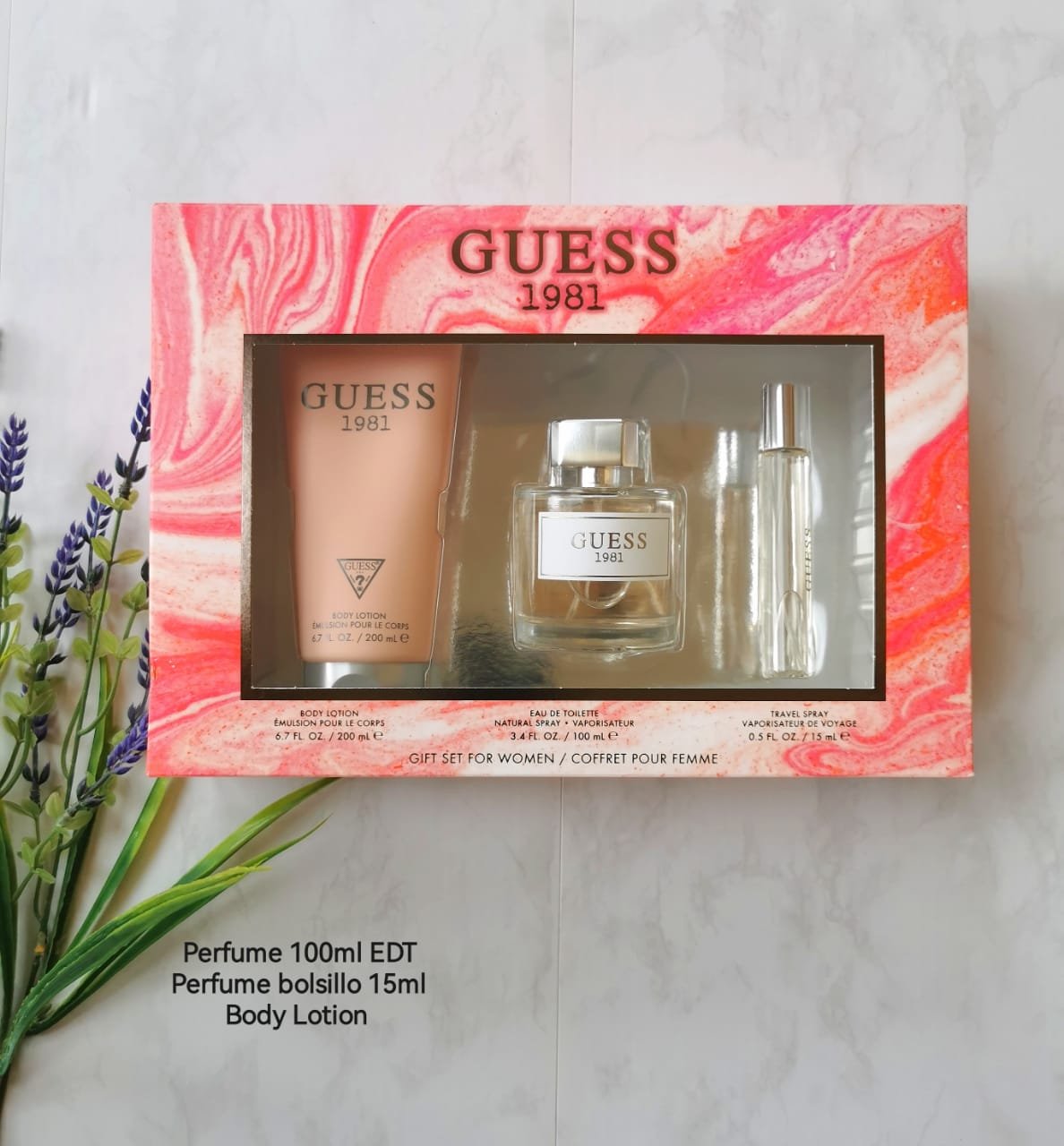 GUESS 1981 SET 3P 3.4 OZ / 100 ML (W) EDT