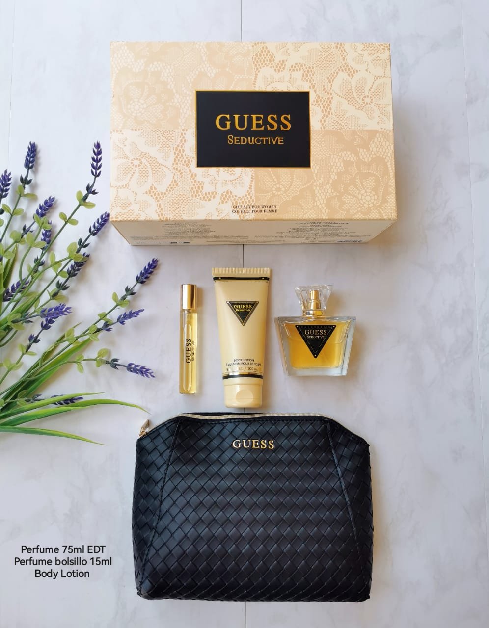 GUESS SEDUCTIVE SET 4P 2.5 OZ / 75 ML (W) EDT