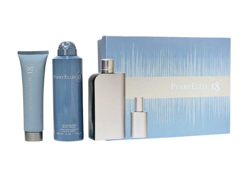 PERRY ELLIS PERRY 18 SET 4P 3.4OZ/100 ML (M) EDT