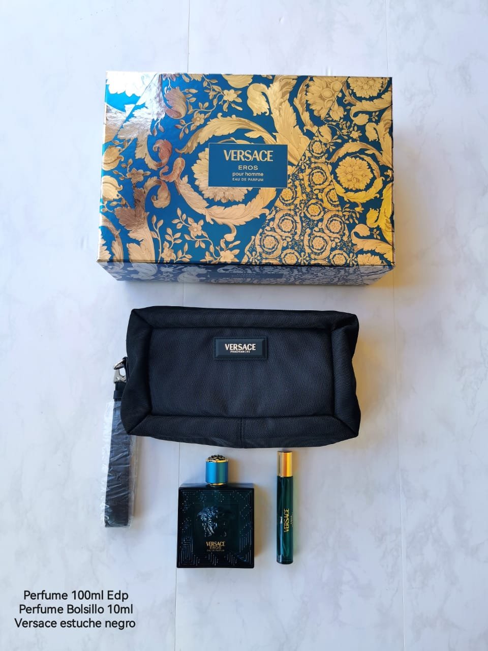 VERSACE EROS SET 3P 3.4 OZ / 100 ML (M) EDP
