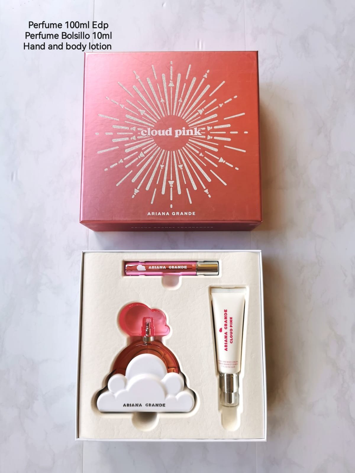 ARIANA GRANDE CLOUD PINK SET 3P 3.4OZ /100ML (W) EDP