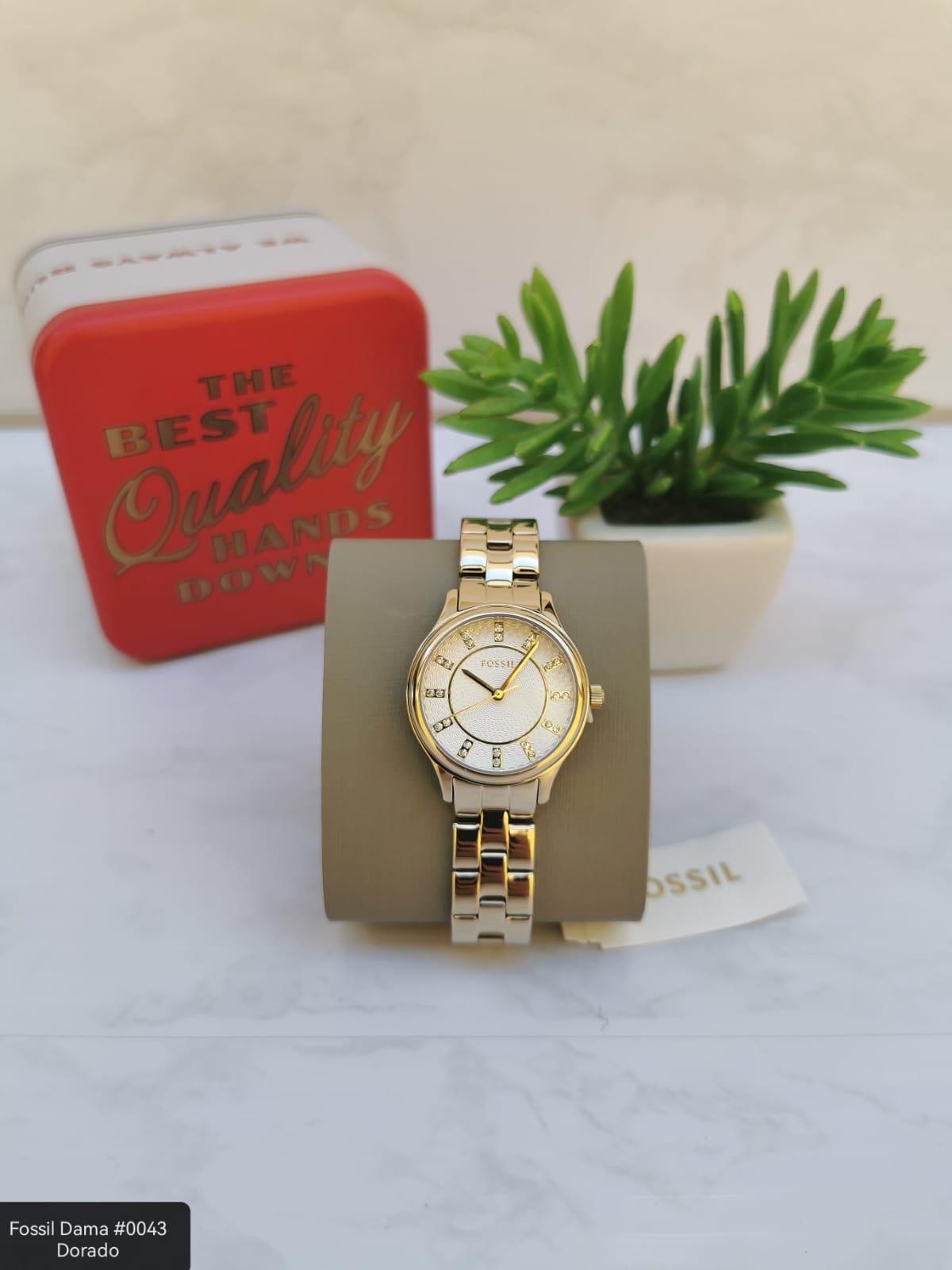 RELOJ FOSSIL, ANALOGO PARA DAMA