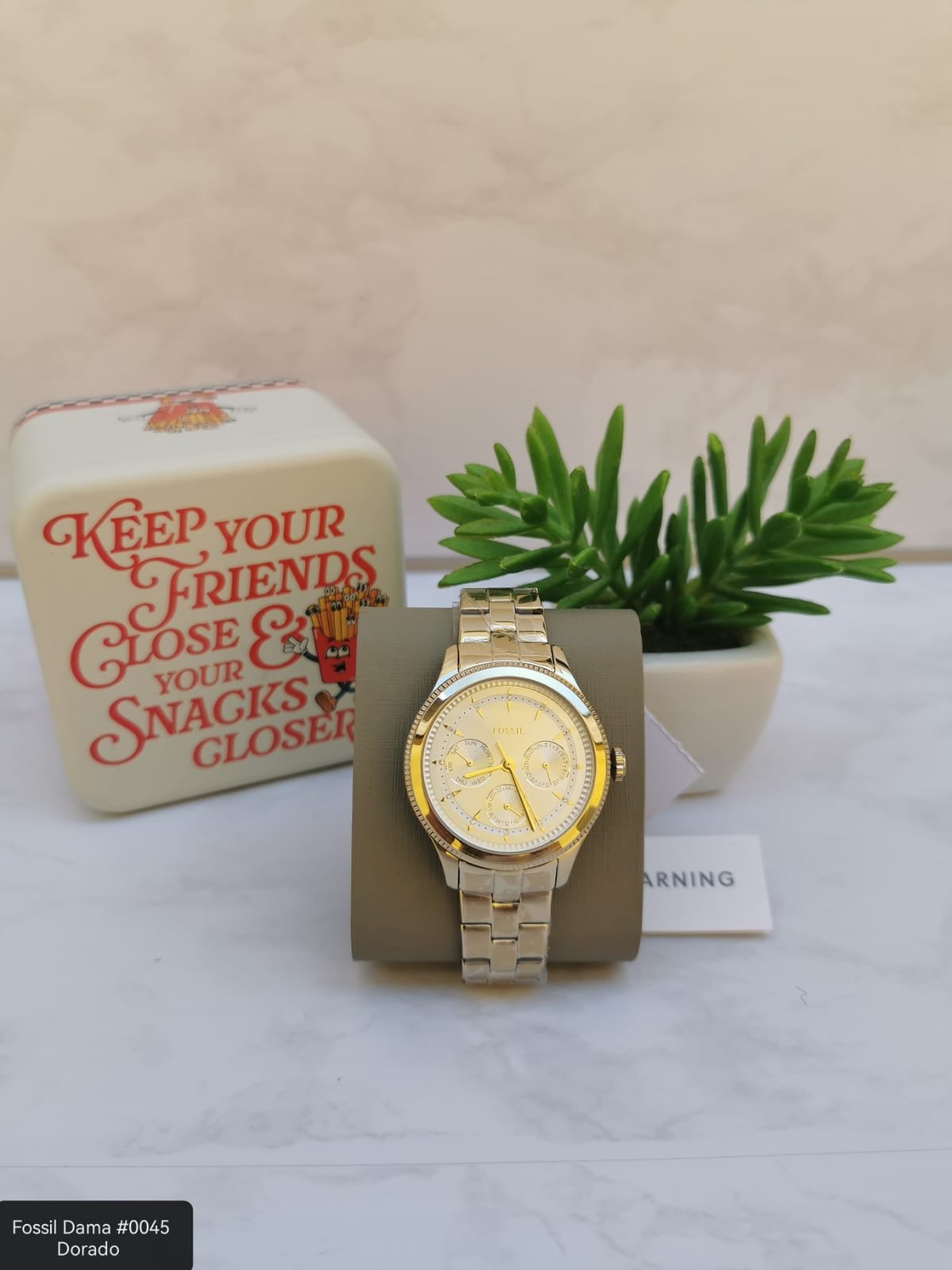 RELOJ FOSSIL, ANALOGO PARA DAMA