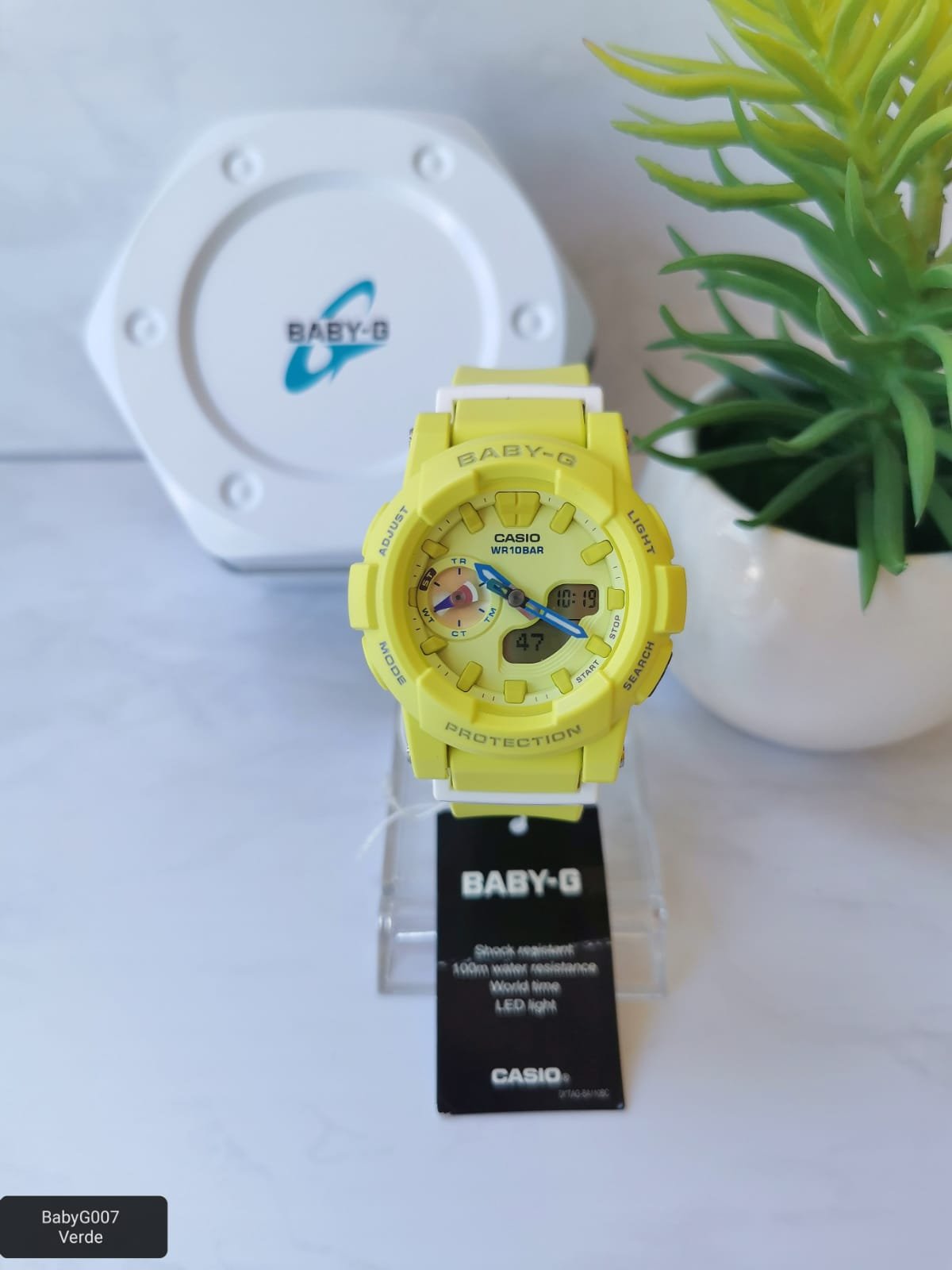 RELOJ BABY G MODELO BGA-185-9A, ANALOGO/DIGITAL PARA DAMA
