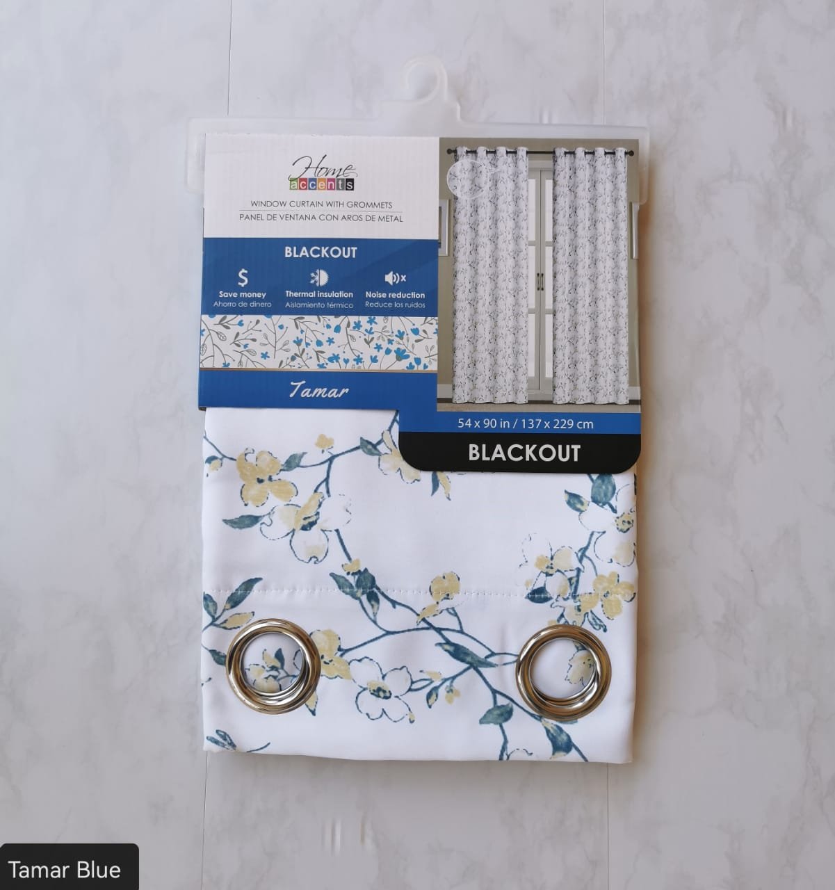 CORTINA BLACKOUT TAMAR BLUE 54X90PULG
